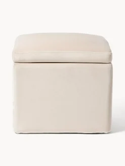 New Puf de terciopelo con espacio de almacenamiento Winou Pufs Y Otomanos|Pufs Y Otomanos