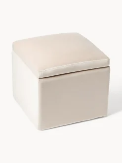 New Puf de terciopelo con espacio de almacenamiento Winou Pufs Y Otomanos|Pufs Y Otomanos