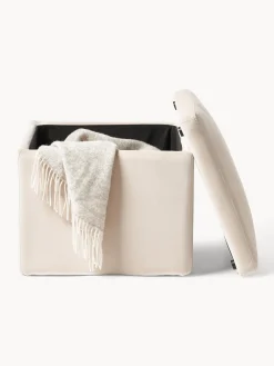 New Puf de terciopelo con espacio de almacenamiento Winou Pufs Y Otomanos|Pufs Y Otomanos