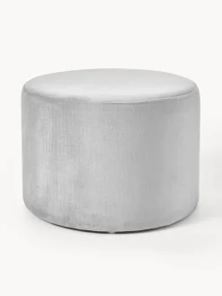 Pufs Y Otomanos|Pufs Y Otomanos>Westwing Collection Puf de terciopelo Daisy Terciopelo gris