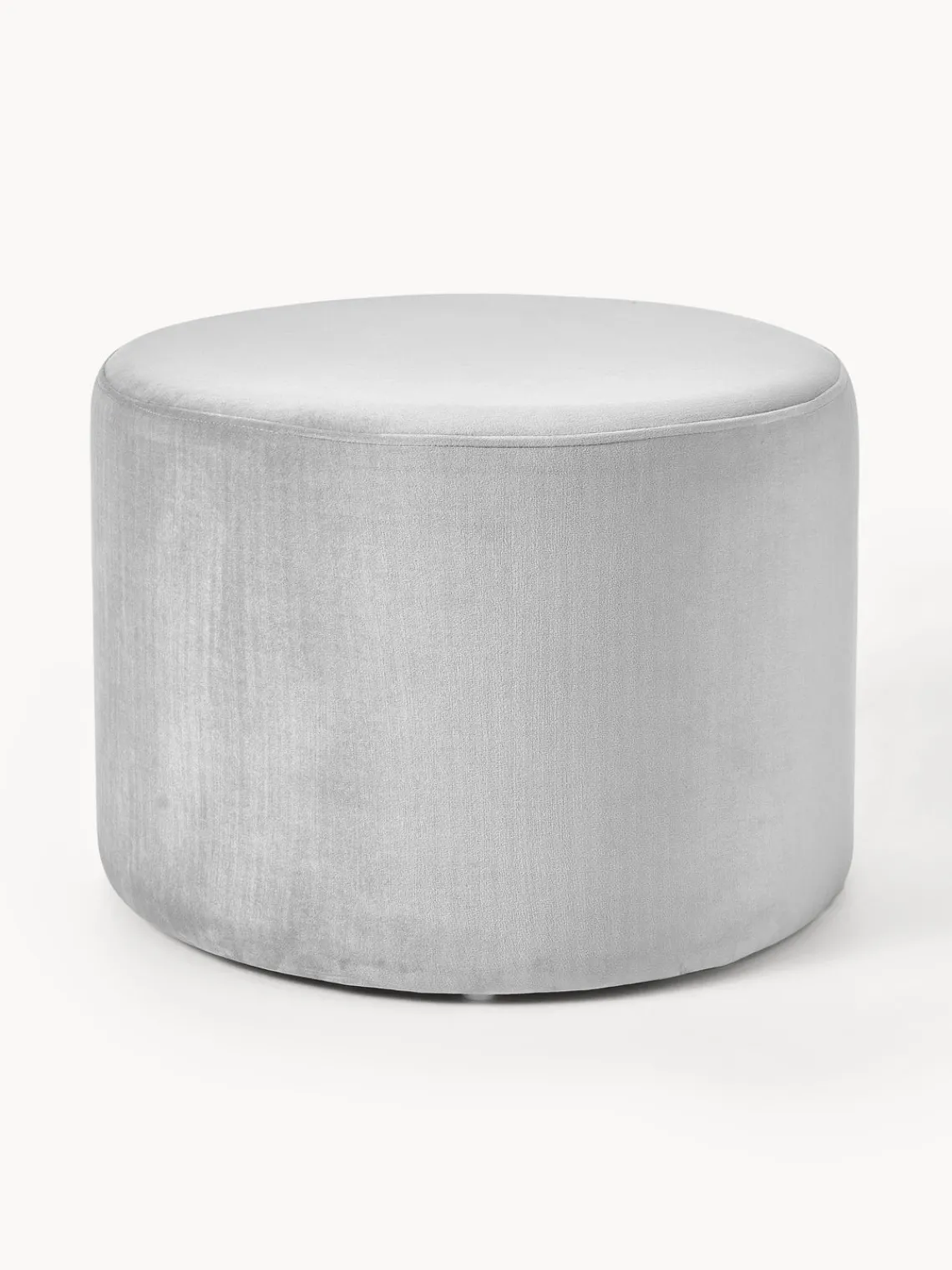 Pufs Y Otomanos|Pufs Y Otomanos>Westwing Collection Puf de terciopelo Daisy Terciopelo gris