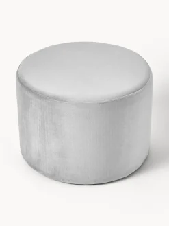 Pufs Y Otomanos|Pufs Y Otomanos>Westwing Collection Puf de terciopelo Daisy Terciopelo gris