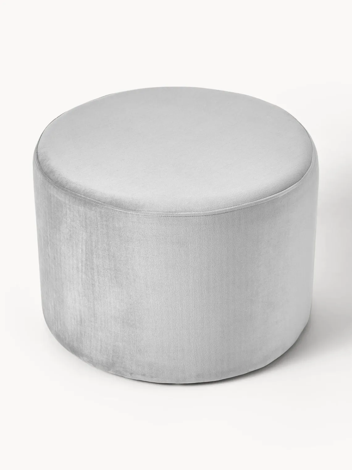 Pufs Y Otomanos|Pufs Y Otomanos>Westwing Collection Puf de terciopelo Daisy Terciopelo gris