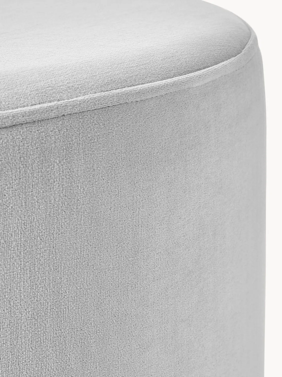 Pufs Y Otomanos|Pufs Y Otomanos>Westwing Collection Puf de terciopelo Daisy Terciopelo gris