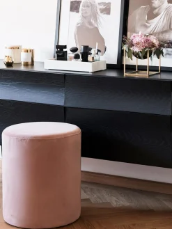 Clearance Puf de terciopelo Daisy Pufs Y Otomanos|Pufs Y Otomanos