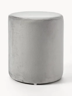 Pufs Y Otomanos|Pufs Y Otomanos>Westwing Collection Puf de terciopelo Daisy Terciopelo gris