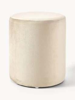 Pufs Y Otomanos|Pufs Y Otomanos>Westwing Collection Puf de terciopelo Daisy Terciopelo beige