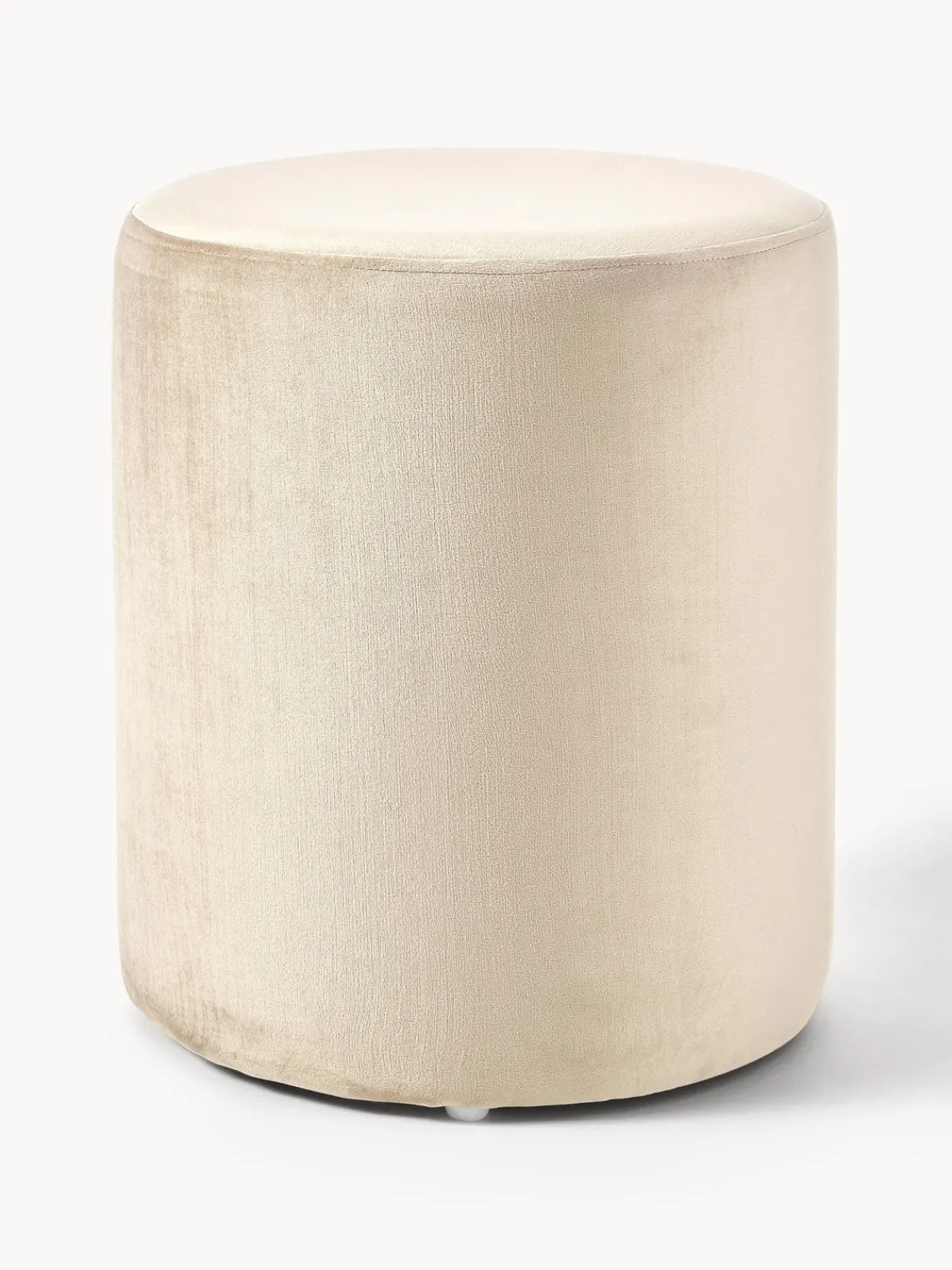 Pufs Y Otomanos|Pufs Y Otomanos>Westwing Collection Puf de terciopelo Daisy Terciopelo beige