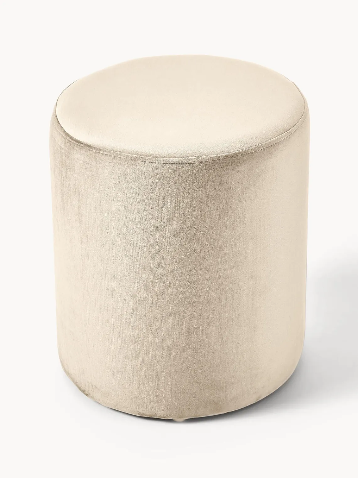 Pufs Y Otomanos|Pufs Y Otomanos>Westwing Collection Puf de terciopelo Daisy Terciopelo beige