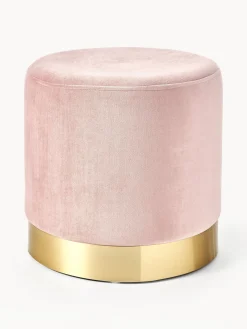 Puf de terciopelo Orchid Pufs Y Otomanos|Pufs Y Otomanos