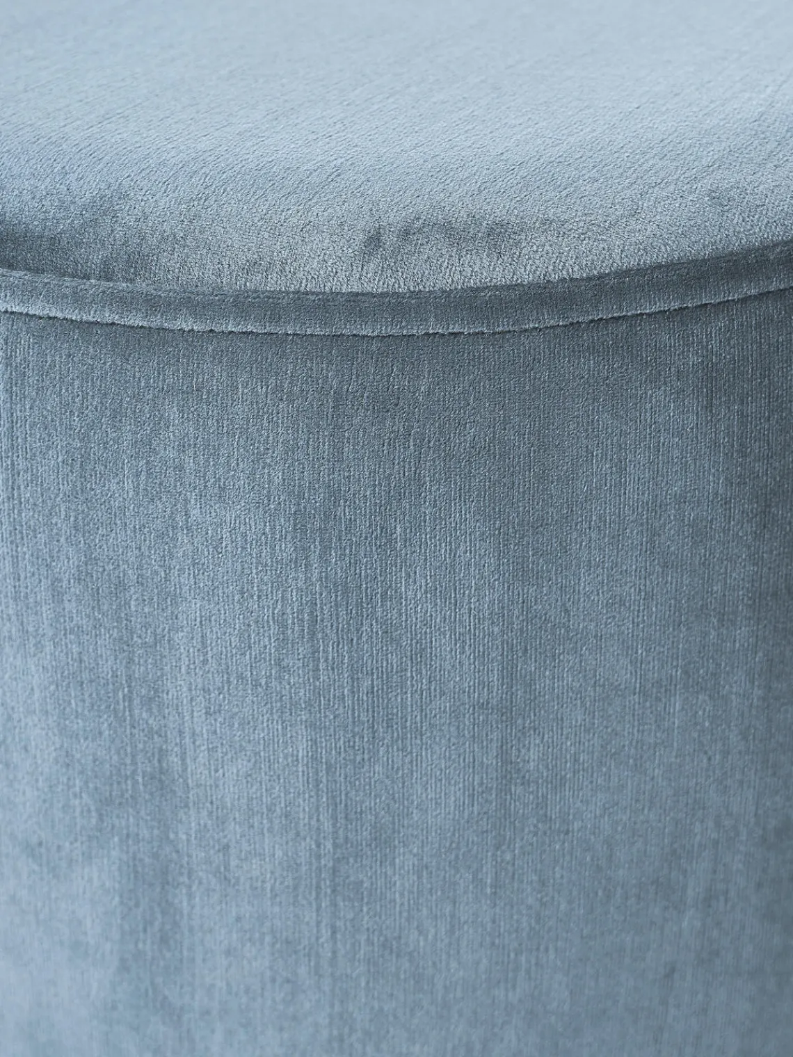 Pufs Y Otomanos|Pufs Y Otomanos>Westwing Collection Puf de terciopelo Orchid Terciopelo gris azulado, dorado