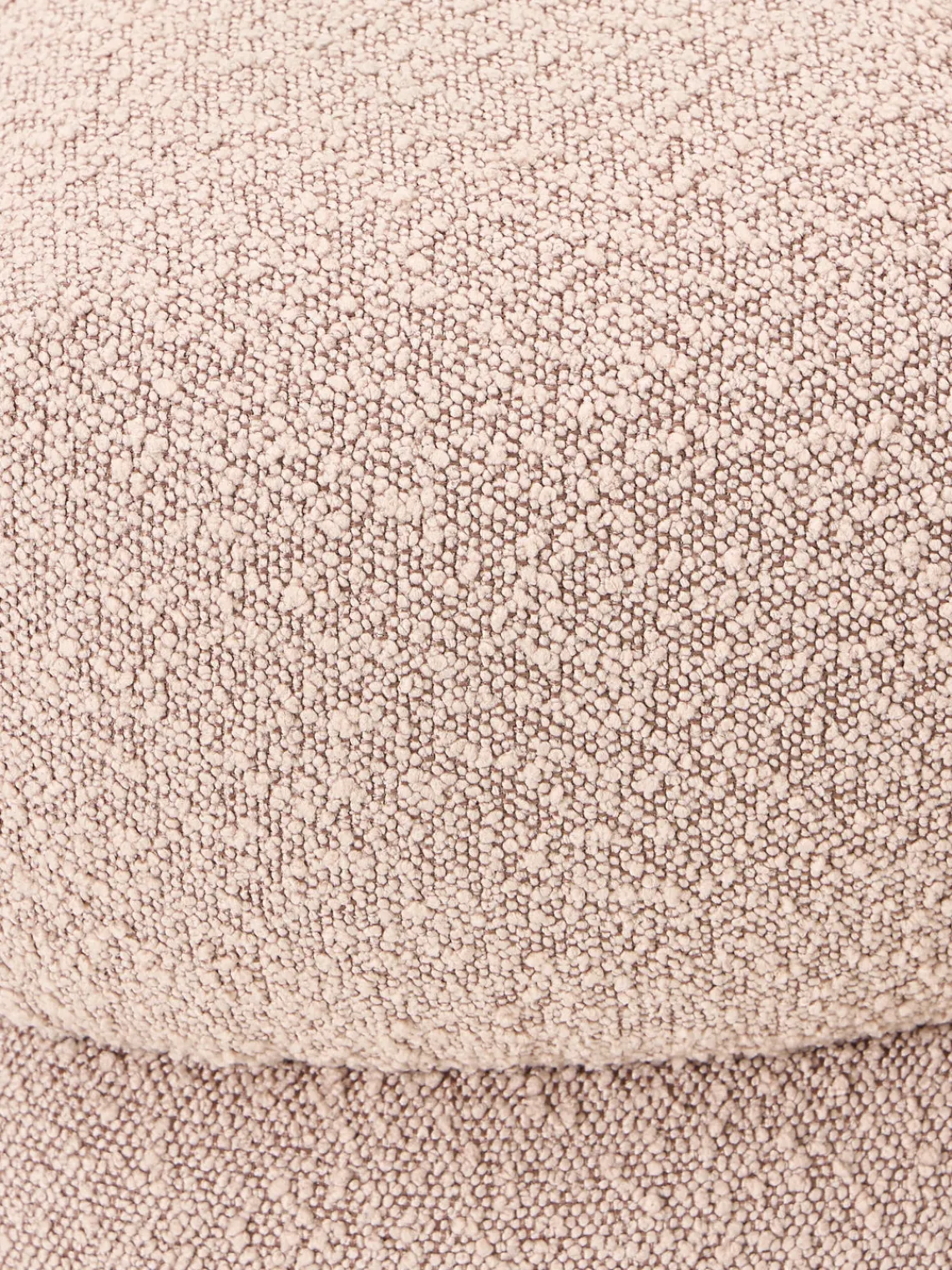 Pufs Y Otomanos|Pufs Y Otomanos>Westwing Collection Puf en tejido bouclé Ellie Bouclé rosa oscuro