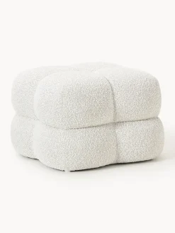 Online Puf en tejido bouclé Ellie Pufs Y Otomanos|Pufs Y Otomanos