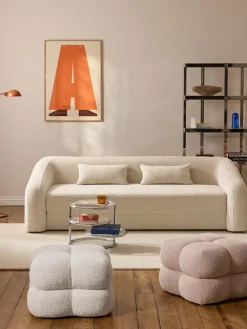 Online Puf en tejido bouclé Ellie Pufs Y Otomanos|Pufs Y Otomanos