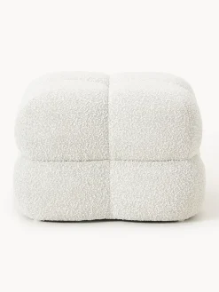 Online Puf en tejido bouclé Ellie Pufs Y Otomanos|Pufs Y Otomanos