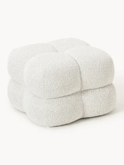 Online Puf en tejido bouclé Ellie Pufs Y Otomanos|Pufs Y Otomanos