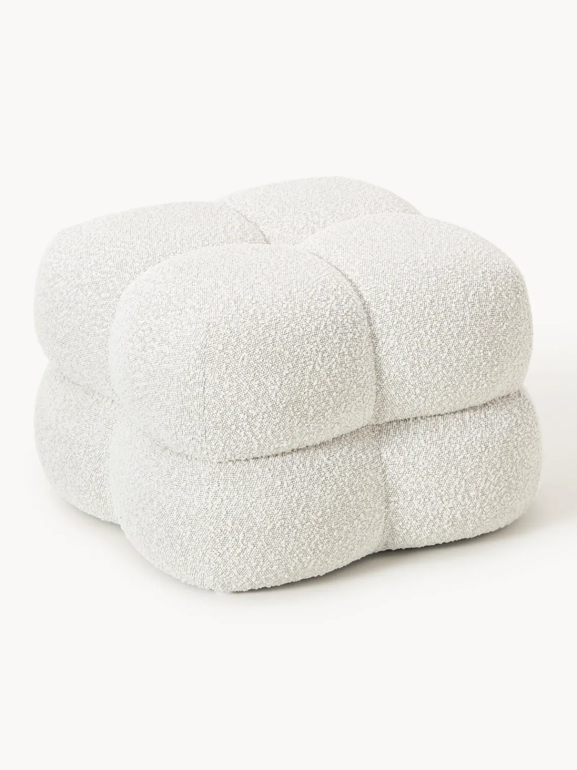 Online Puf en tejido bouclé Ellie Pufs Y Otomanos|Pufs Y Otomanos