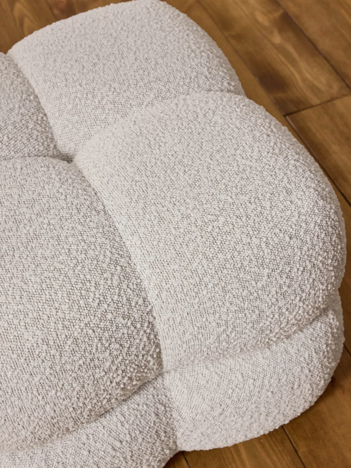 Online Puf en tejido bouclé Ellie Pufs Y Otomanos|Pufs Y Otomanos