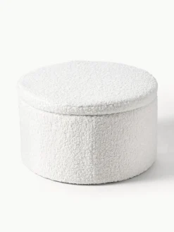 Pufs Y Otomanos|Pufs Y Otomanos></noscript>Westwing Collection Puf grande de borreguillo con espacio de almacenamiento Alida Borreguillo blanco