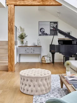 Pufs Y Otomanos|Pufs Y Otomanos>Westwing Collection Puf grande de terciopelo Chiara, con espacio de almacenamiento