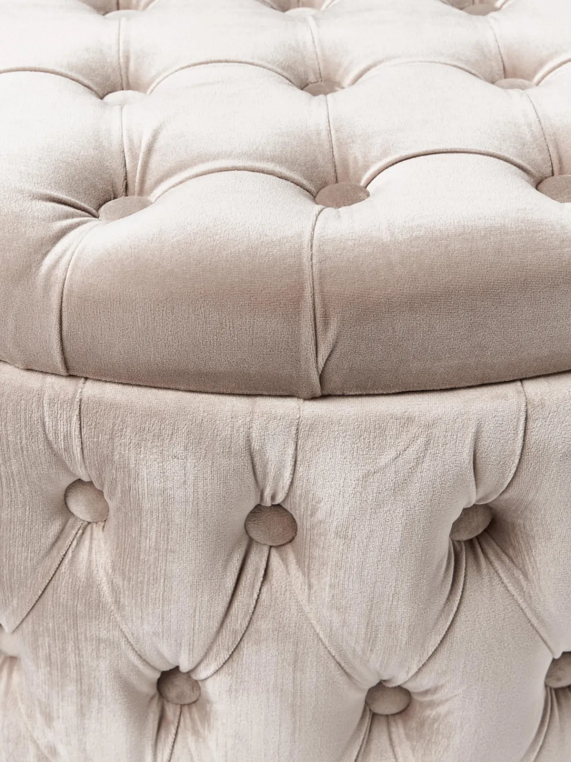 Pufs Y Otomanos|Pufs Y Otomanos>Westwing Collection Puf grande de terciopelo Chiara, con espacio de almacenamiento