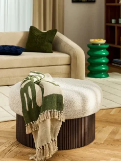 Online Puf grande tapizado en borreguillo bouclé con espacio de almacenamiento Nala Pufs Y Otomanos|Pufs Y Otomanos