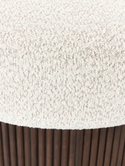 Online Puf grande tapizado en borreguillo bouclé con espacio de almacenamiento Nala Pufs Y Otomanos|Pufs Y Otomanos