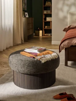 Best Puf grande tapizado en borreguillo bouclé con espacio de almacenamiento Nala Pufs Y Otomanos|Pufs Y Otomanos