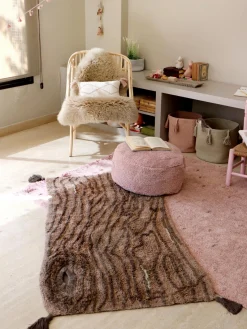 Decoración Infantil|Mesas Y Sillas Infantiles>Lorena Canals Puf infantil artesanal Chill Tejido rosa claro