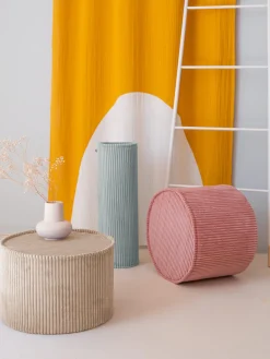 New Puf infantil de pana Sugar, Ø 40 cm Niños Decoración Infantil|Mesas Y Sillas Infantiles