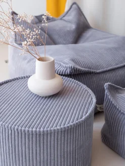 Clearance Puf infantil de pana Sugar, Ø 40 cm Niños Decoración Infantil|Mesas Y Sillas Infantiles