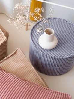 Clearance Puf infantil de pana Sugar, Ø 40 cm Niños Decoración Infantil|Mesas Y Sillas Infantiles