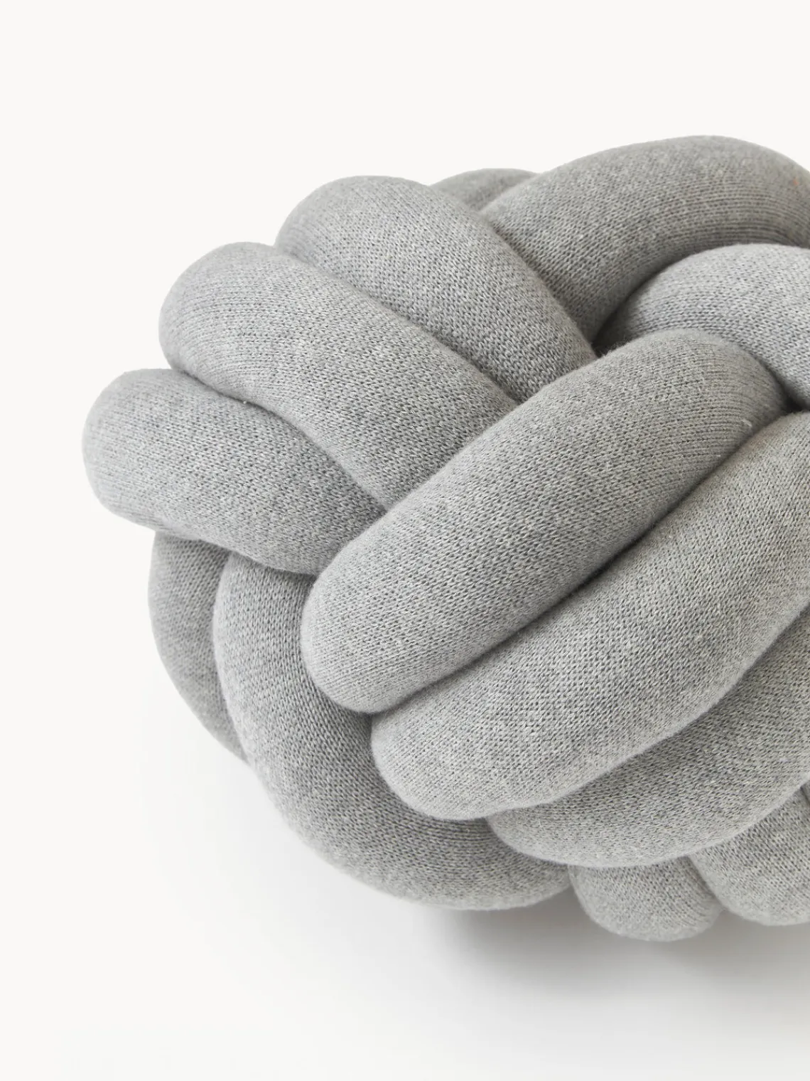 Cojines Decorativos|Mantas>Westwing Collection Puf nudo Twist Gris claro