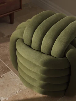 New Puf nudo Twist Cojines Para Suelo Y Pufs|Pufs Y Otomanos