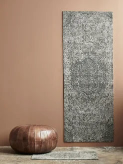 Sale Puf redondo de cuero Rugby Pufs Y Otomanos|Pufs Y Otomanos