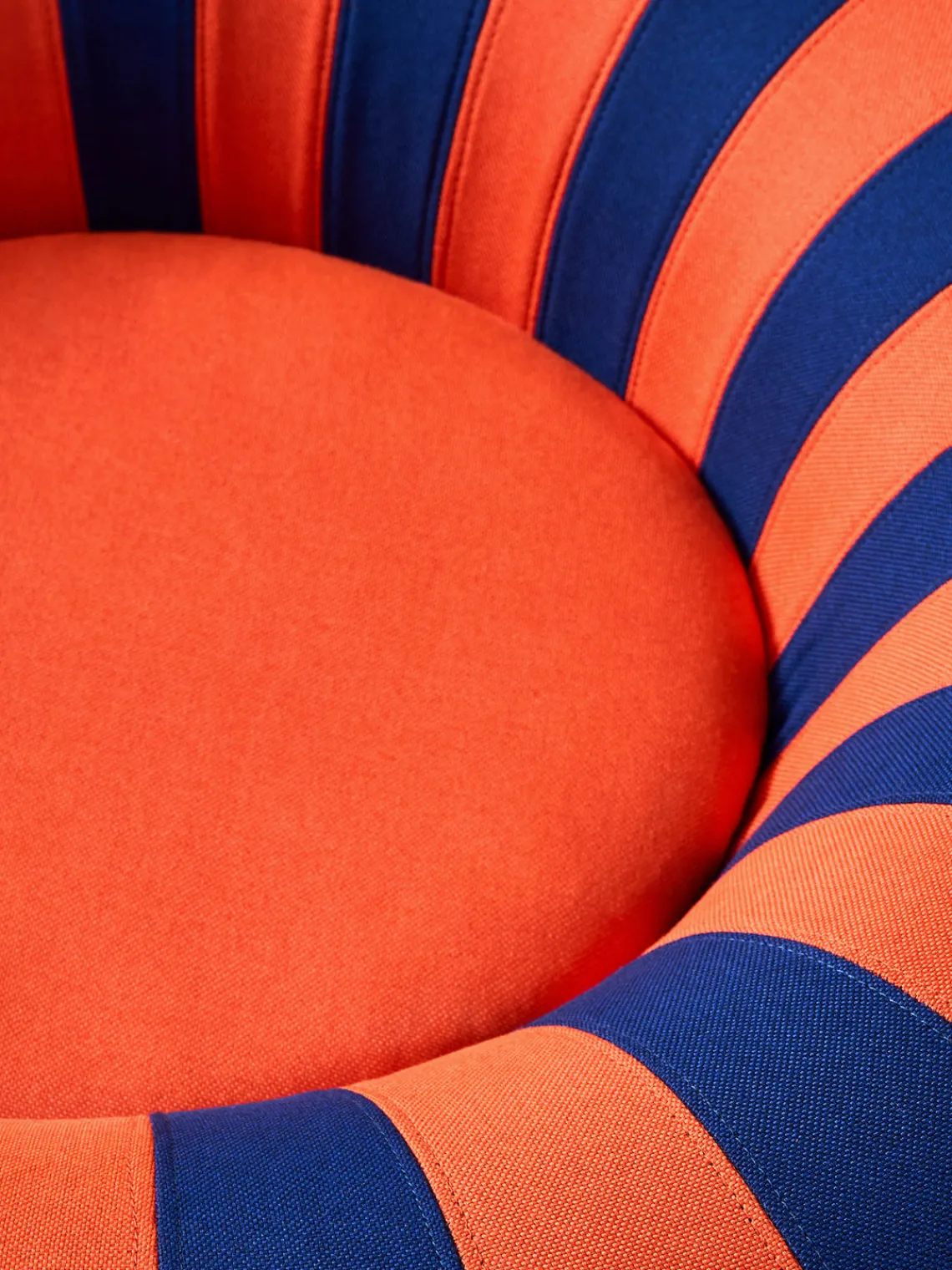 Puf De Exterior|Sillones>Studio About Puf redondo Float Azul oscuro, naranja