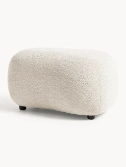 Outlet Puf reposapiés de borreguillo bouclé Alba Reposapiés|Sofás
