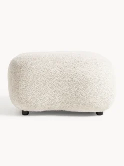 Outlet Puf reposapiés de borreguillo bouclé Alba Reposapiés|Sofás
