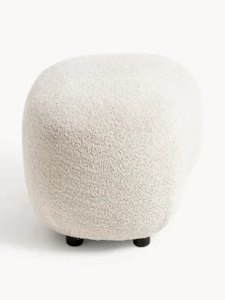 Outlet Puf reposapiés de borreguillo bouclé Alba Reposapiés|Sofás
