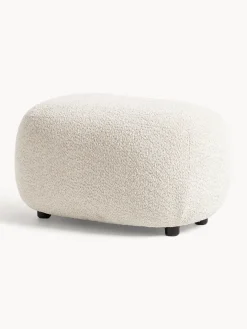 Outlet Puf reposapiés de borreguillo bouclé Alba Reposapiés|Sofás