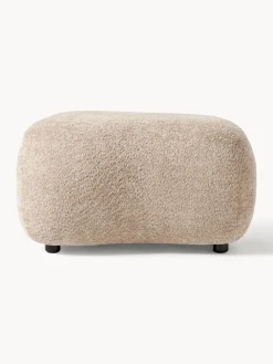 Puf reposapiés de borreguillo bouclé Alba Reposapiés|Sofás