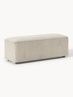 Discount Puf reposapiés de pana grande Melva, 116 x 42 cm Reposapiés|Sofás