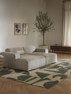 Discount Puf reposapiés de pana grande Melva, 116 x 42 cm Reposapiés|Sofás