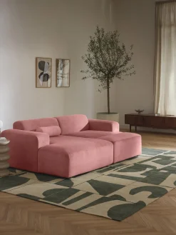 Sale Puf reposapiés de pana grande Melva, 116 x 42 cm Reposapiés|Sofás