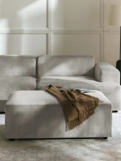 Best Puf reposapiés de pana grande Melva, An 116 x F 72 cm Reposapiés|Sofás