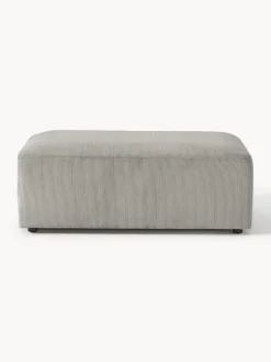 Best Puf reposapiés de pana grande Melva, An 116 x F 72 cm Reposapiés|Sofás