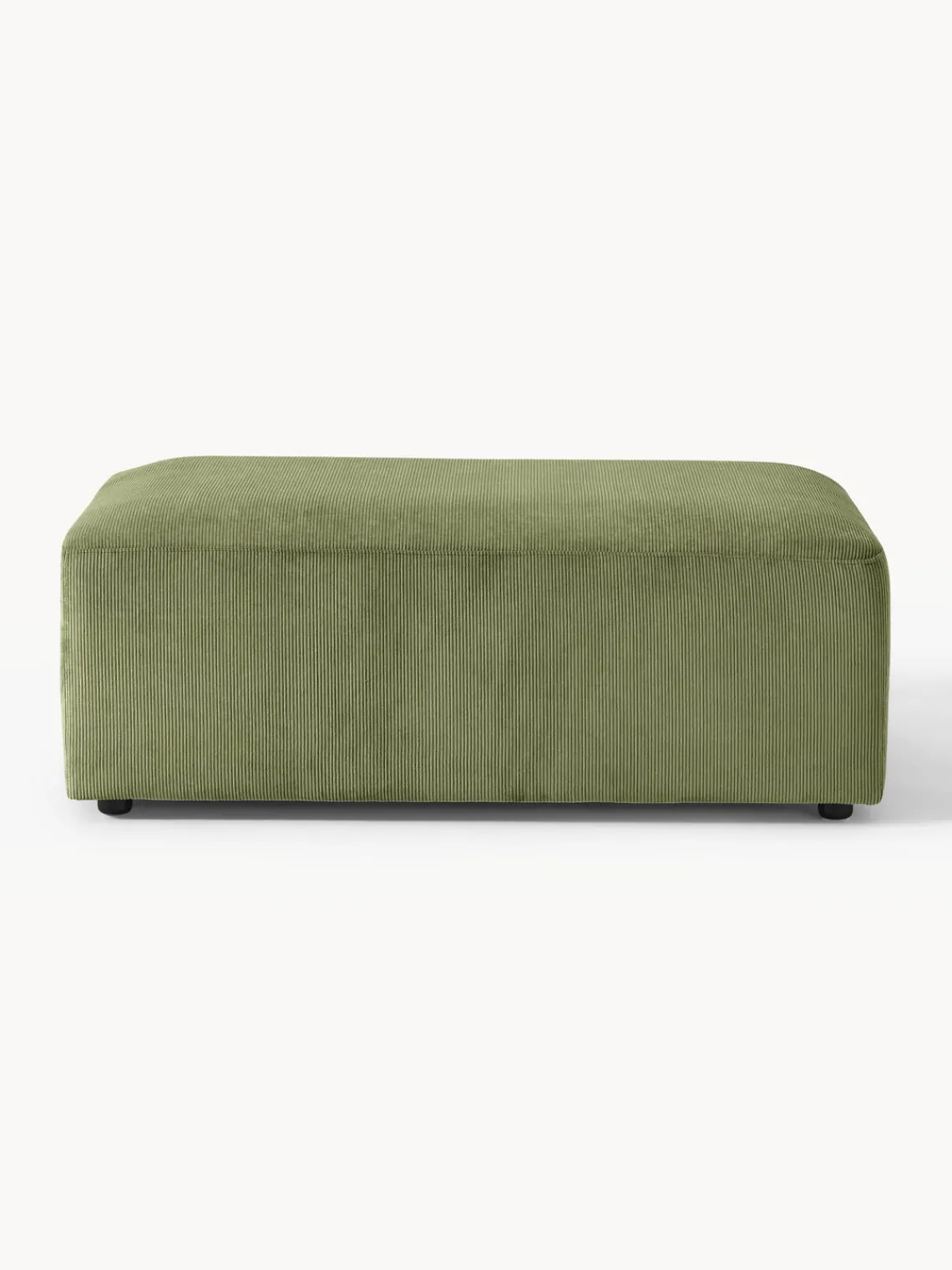 Clearance Puf reposapiés de pana grande Melva, An 116 x F 72 cm Reposapiés|Sofás