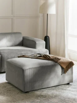 Online Puf reposapiés de pana Melva, An 99 x F 72 cm Reposapiés|Sofás