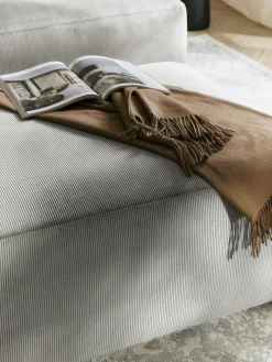 Online Puf reposapiés de pana Melva, An 99 x F 72 cm Reposapiés|Sofás