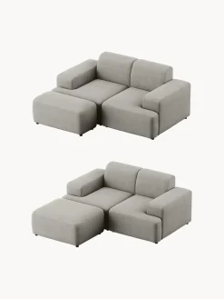 Online Puf reposapiés de pana Melva, An 99 x F 72 cm Reposapiés|Sofás